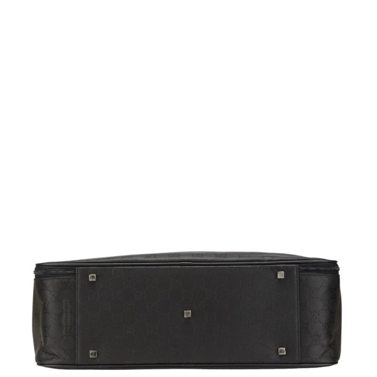 Gucci Black Nylon Leather Boston Bag