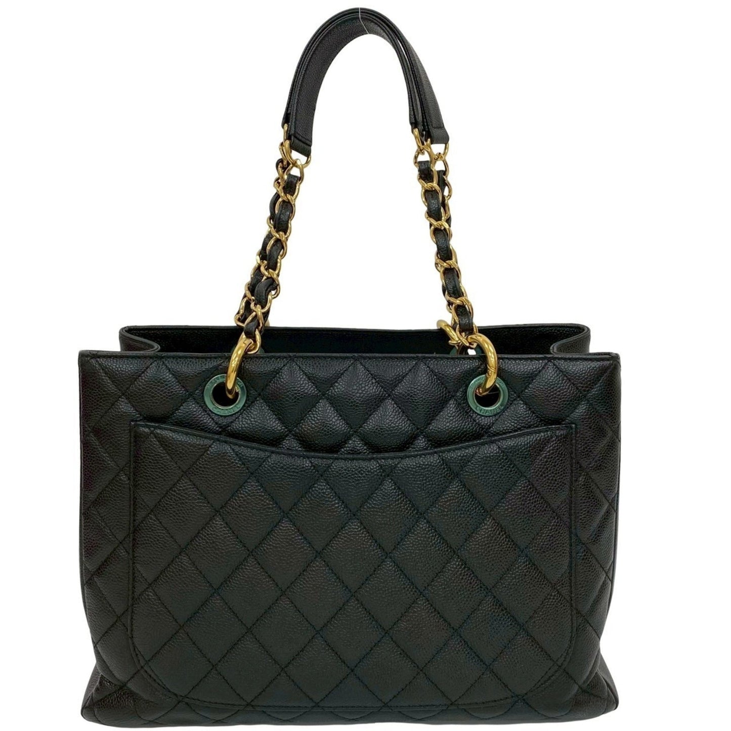 Chanel Black Grained Calfskin Tote Bag