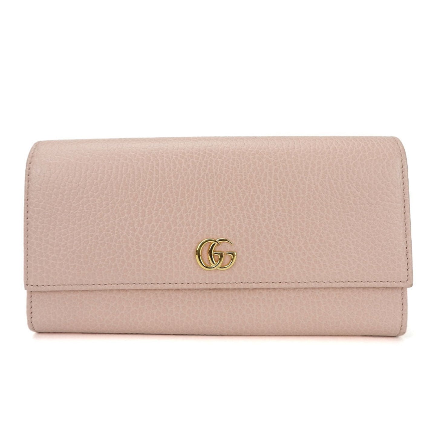 Gucci Pink Leather Long Wallet (Bi-Fold)