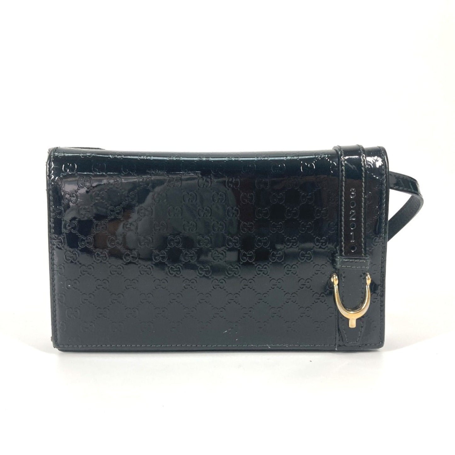 Gucci Black Patent Leather Shoulder Bag