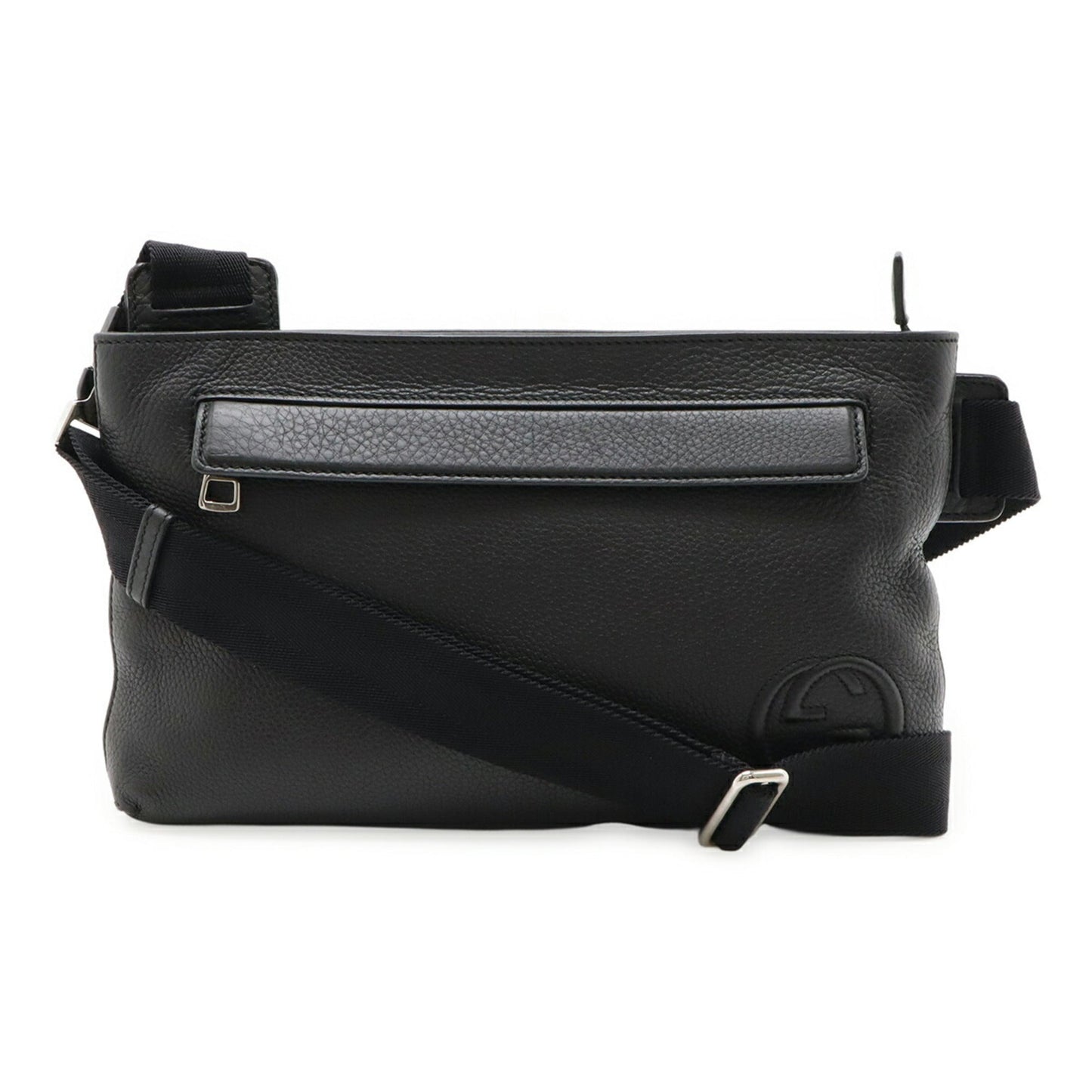 Gucci Black Leather Shoulder Bag Sling Bag