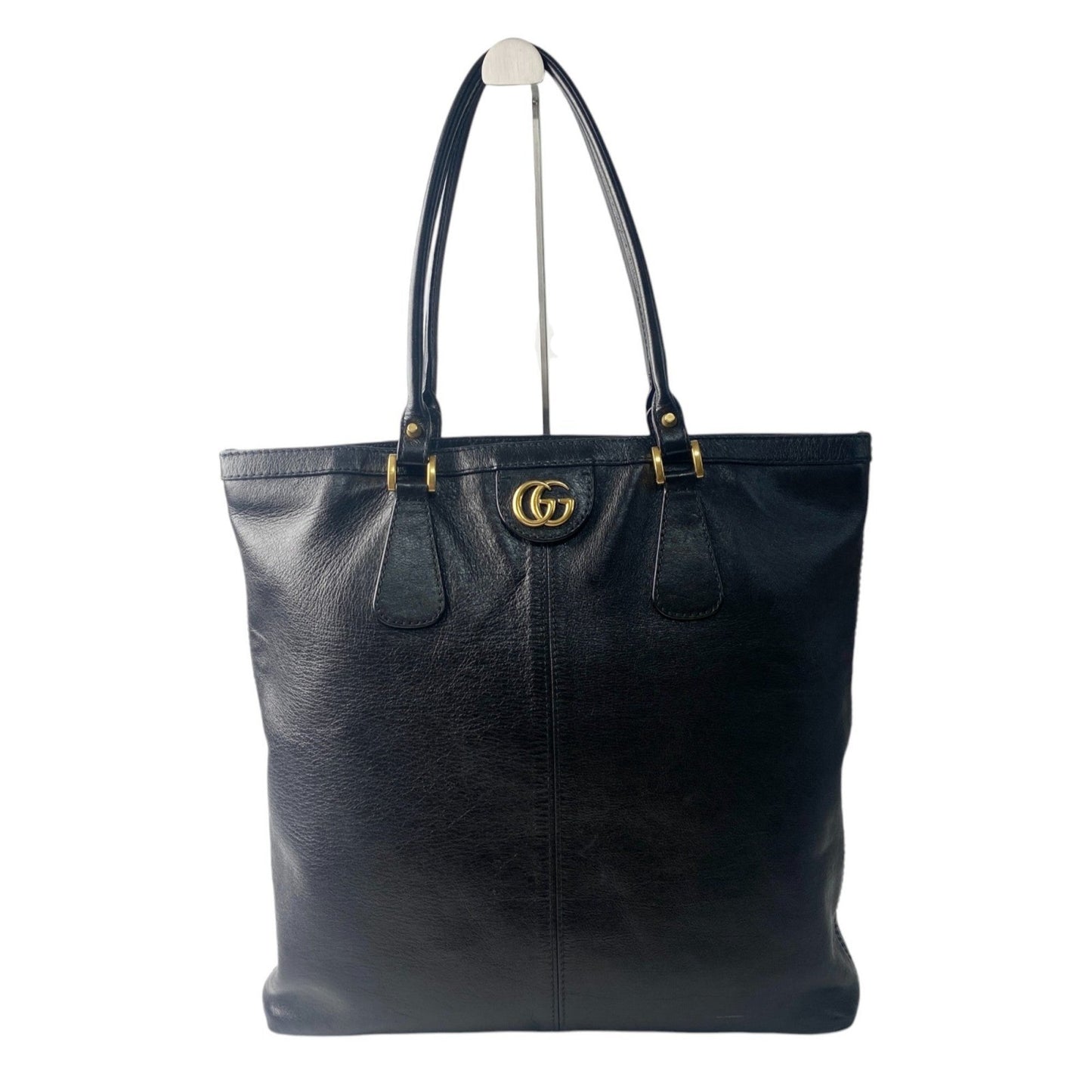 Gucci Black Leather Tote Bag