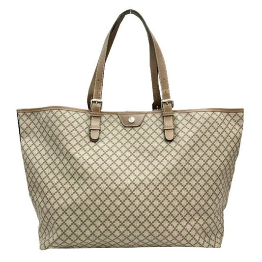 Gucci Beige Pvc Leather Tote Bag
