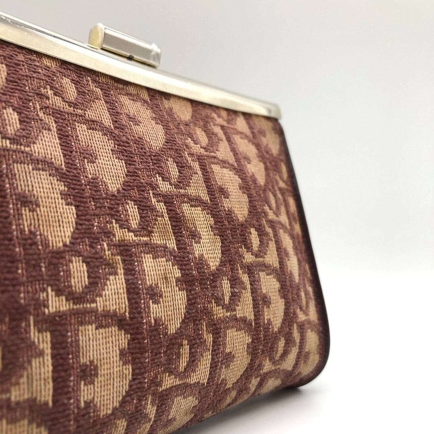 Wristlet Clutch Oblique Canvas