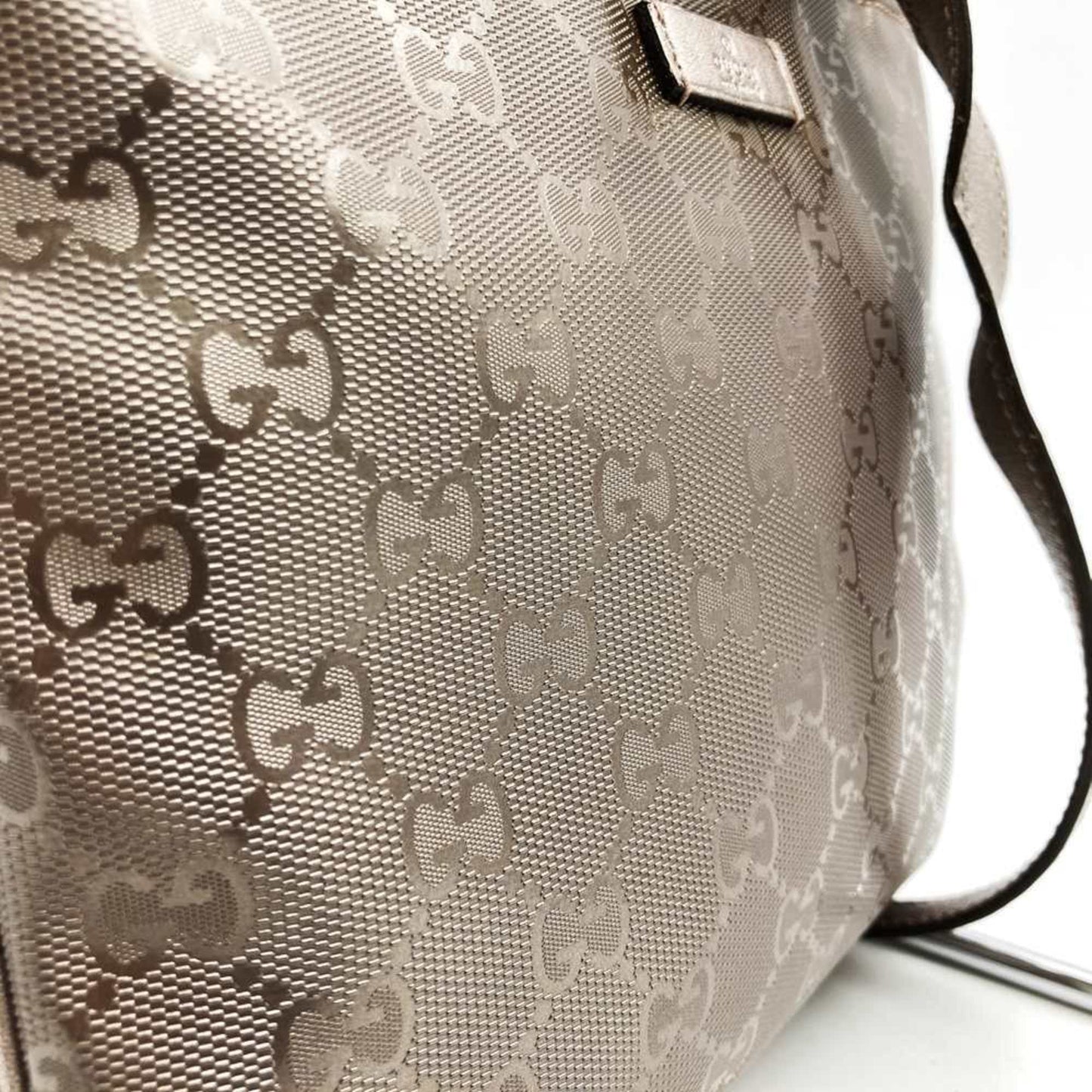 Gucci Gg Imprimé Metallic Pink Gg Imprimé Shoulder Bag Sling Bag