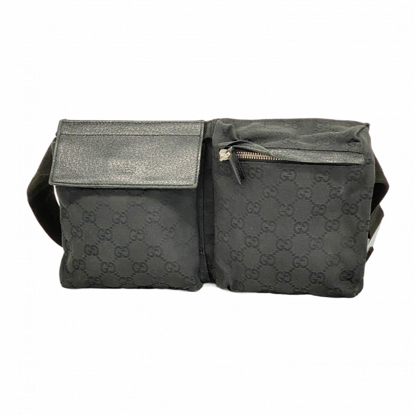 Gucci Black Canvas Fanny Pack