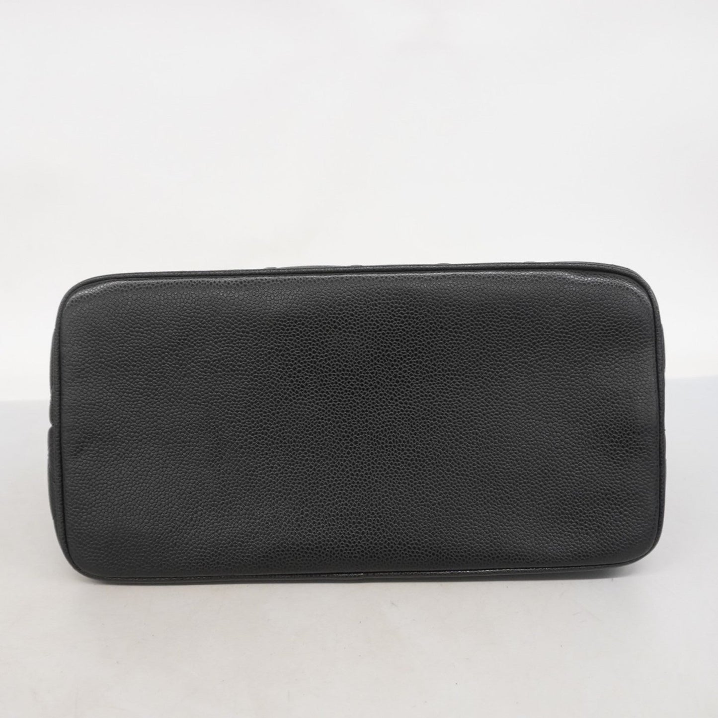 Chanel Black Grained Calfskin Tote Bag