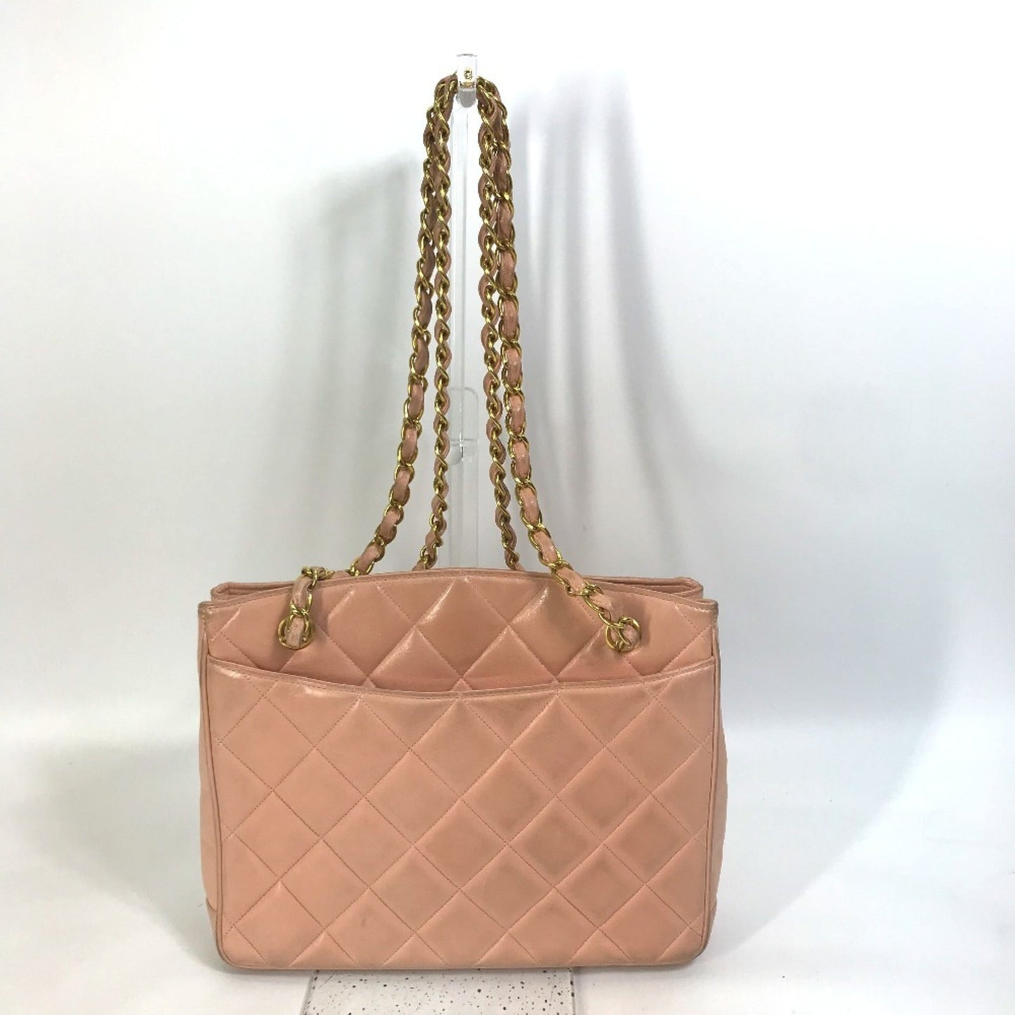 Chanel Pink Leather Shoulder Bag Tote Bag