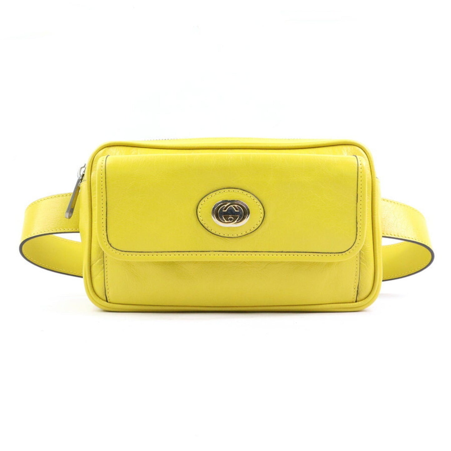 Gucci Yellow Leather Fanny Pack