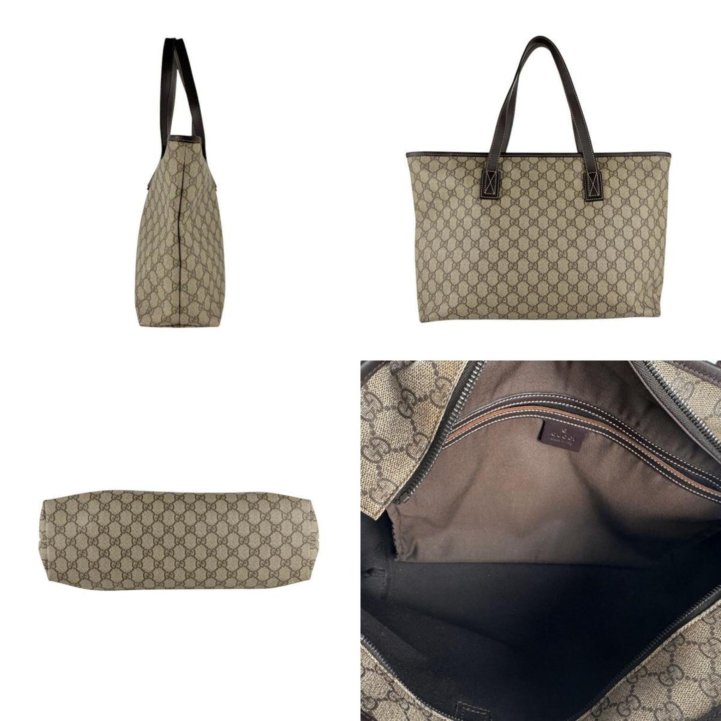 Gucci Brown Gg Supreme Canvas Handbag