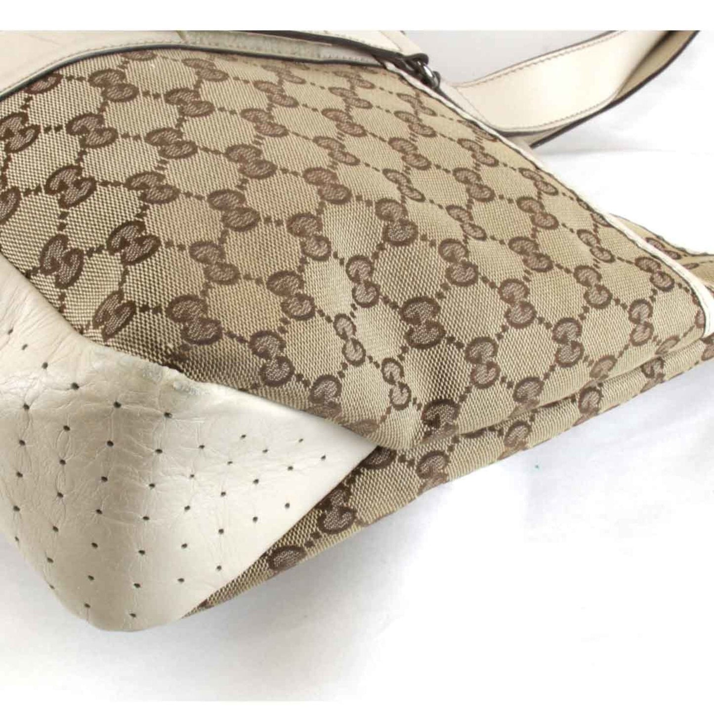 Gucci Beige Gg Canvas Tote Bag