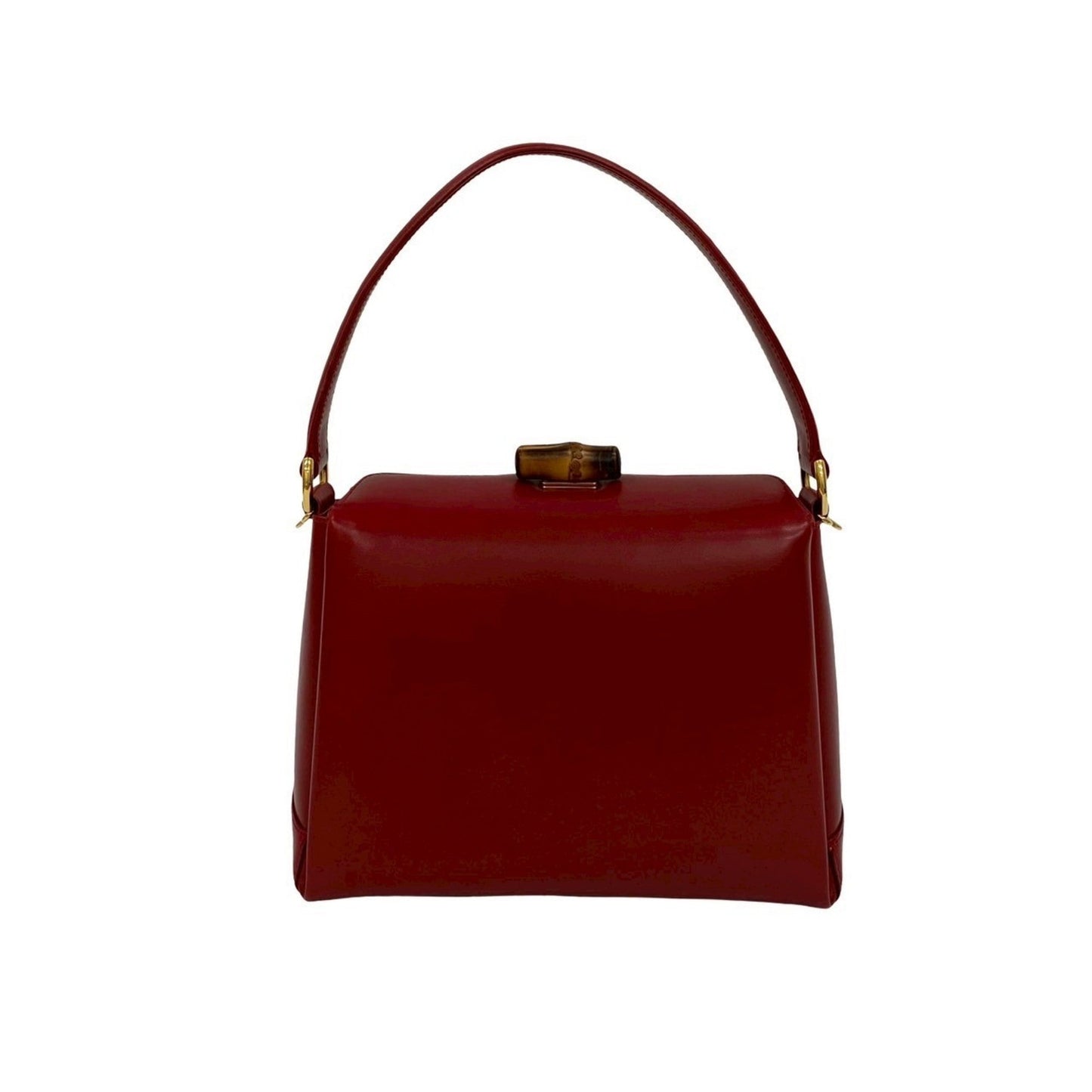 Gucci Red Color Leather Handbag Shoulder Bag
