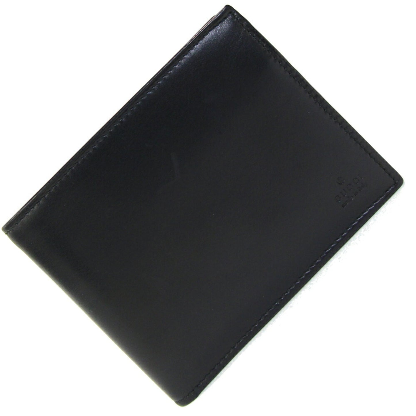 Gucci Black Leather Bill Wallet (Bi-Fold)