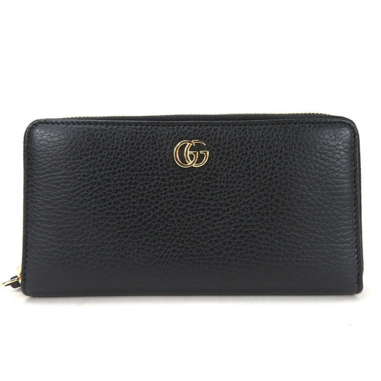 Gucci Black Leather Long Wallet (Bi-Fold)