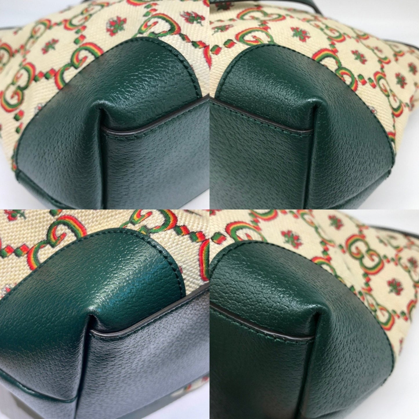 Gucci Gg Canvas Green Gg Canvas Tote Bag