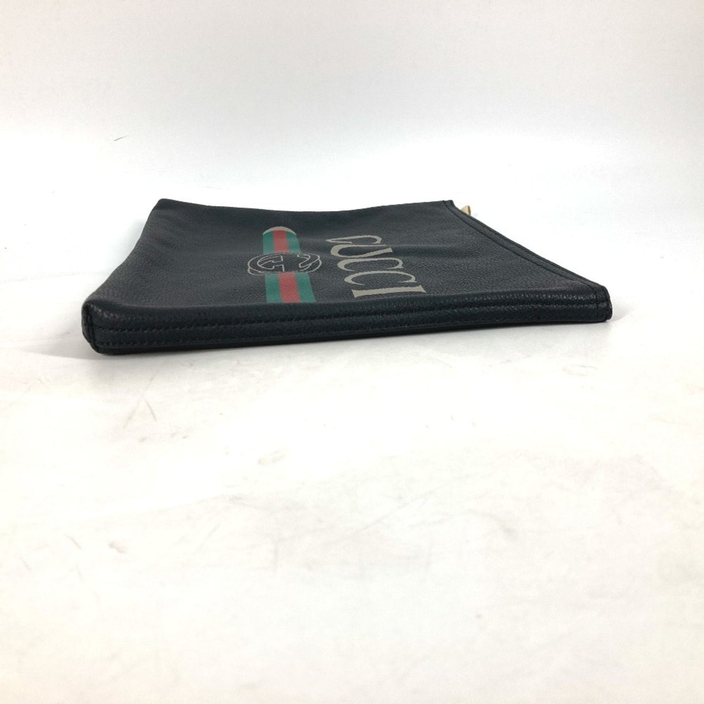 Gucci Black Leather Clutch Bag Pouch