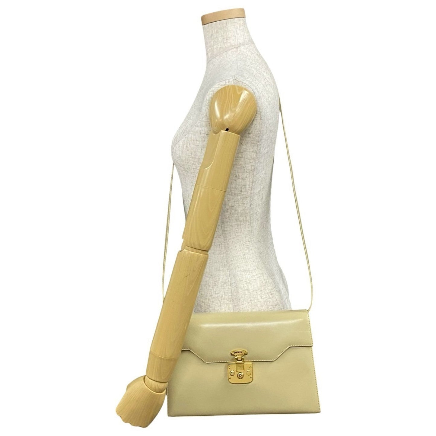 Gucci White Leather Shoulder Bag