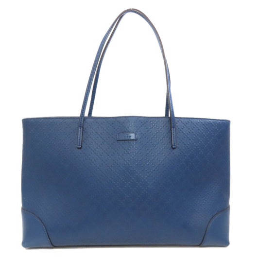 Gucci Blue Leather Tote Bag