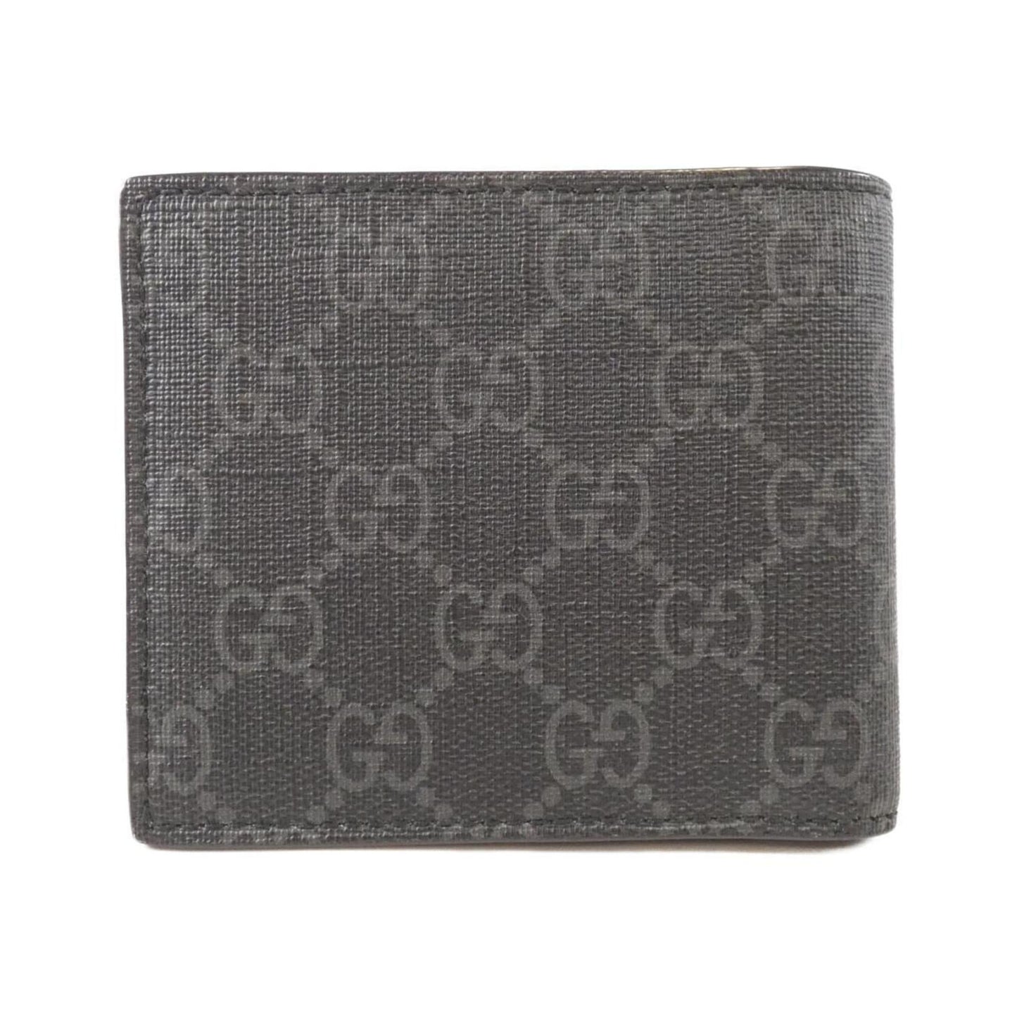 Gucci Black Red Color Gg Supreme Bill Wallet (Bi-Fold)