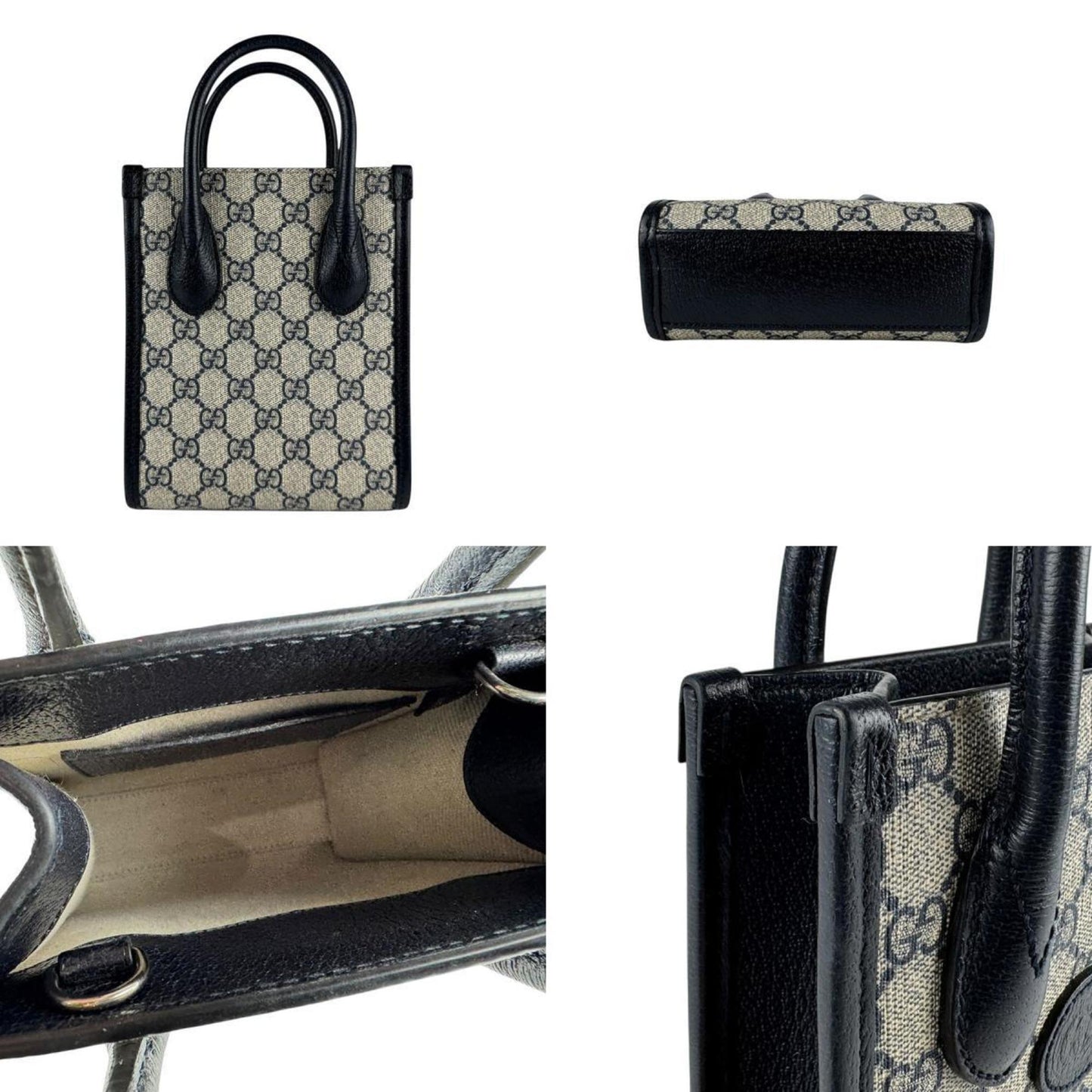 Gucci Navy Gg Supreme Handbag Shoulder Bag