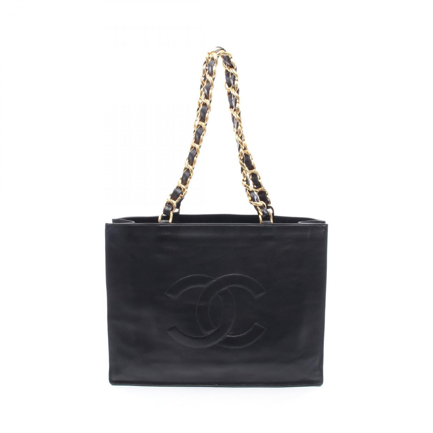 Chanel Black Leather Tote Bag