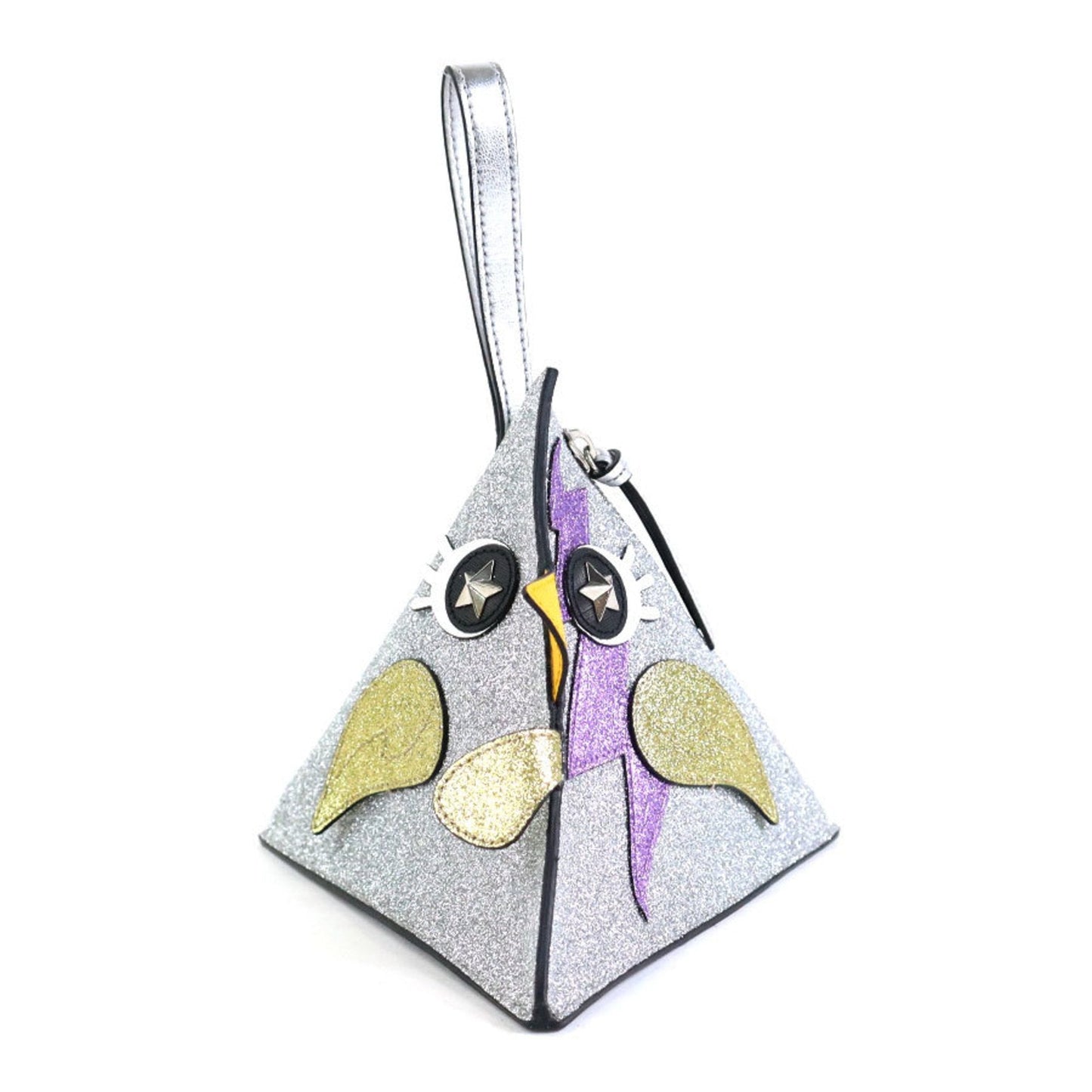 Gucci Multi-Color Silver Leather Handbag