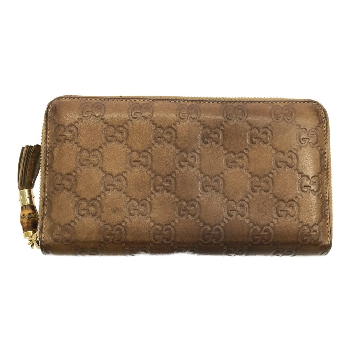 Gucci Bamboo Brown Long Wallet (Bi-Fold)