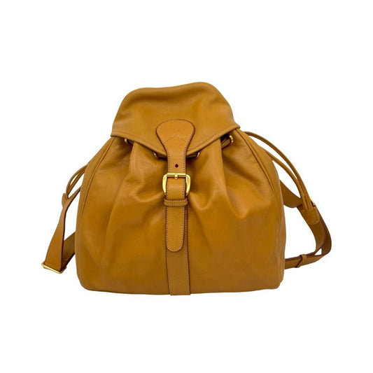 Gucci Brown Leather Backpack