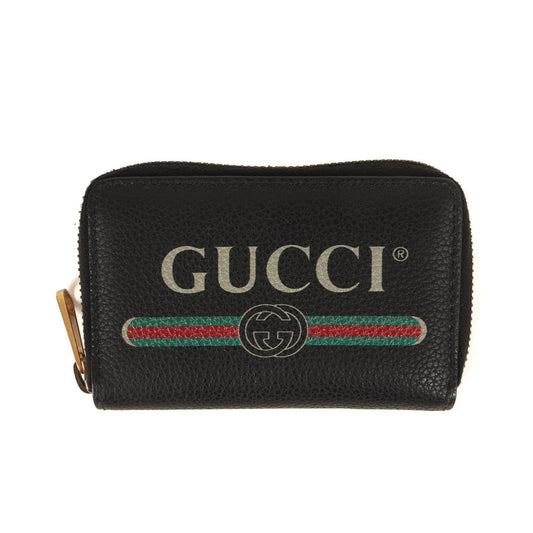 Gucci Black Leather Coin Purse/Coin Case