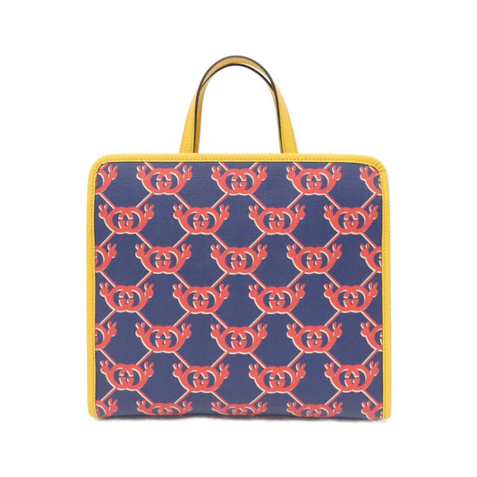 Gucci Blue Red Color Yellow Gg Supreme Handbag