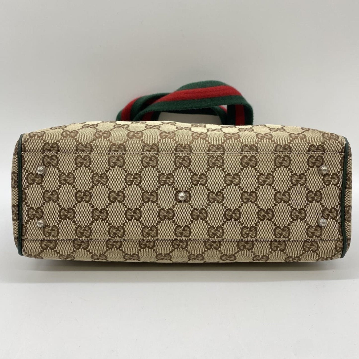 Gucci Beige Gg Canvas Tote Bag