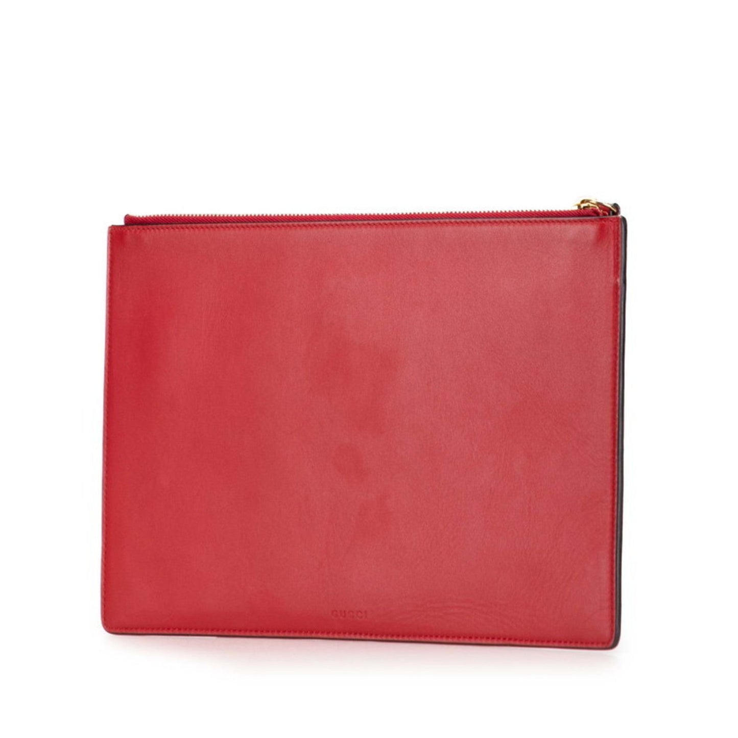 Gucci Beige Multi-Color Pvc Suede Clutch Bag