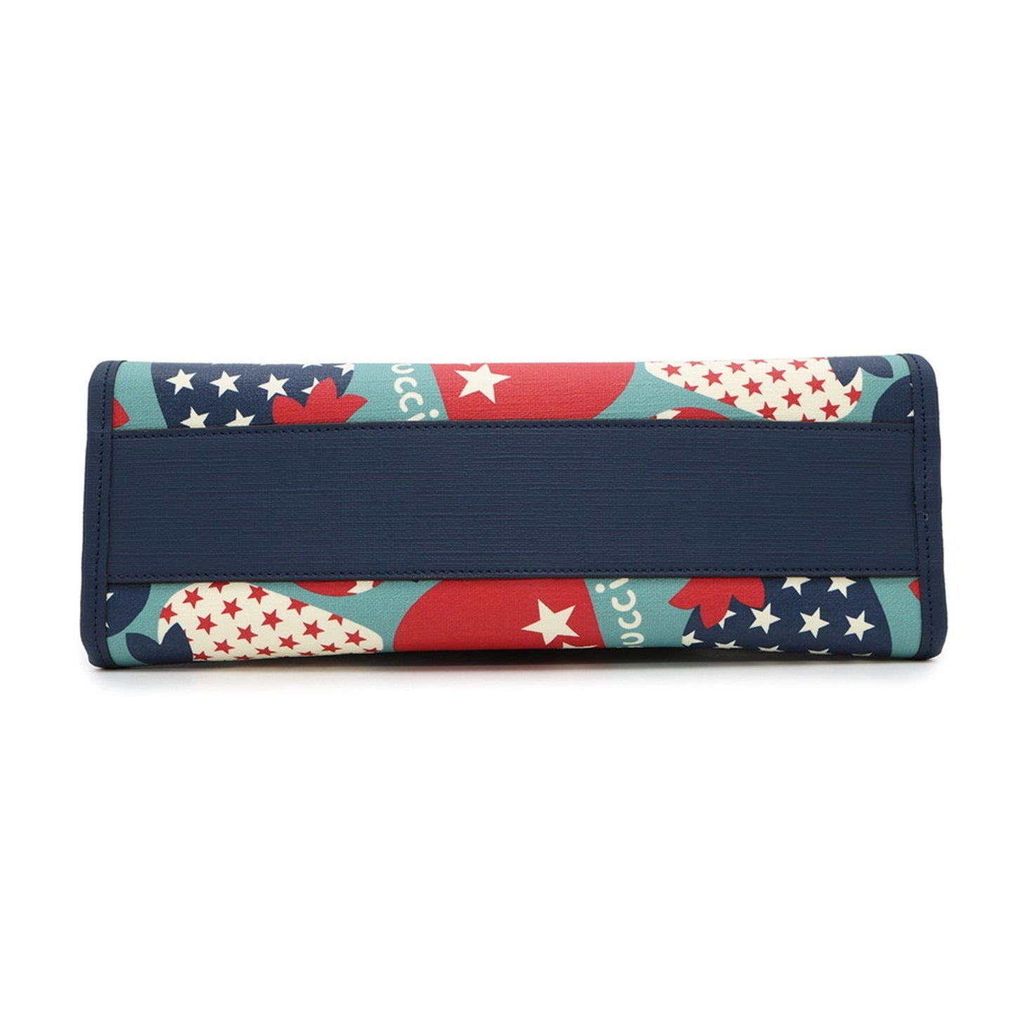 Gucci Blue Pvc Leather Tote Bag