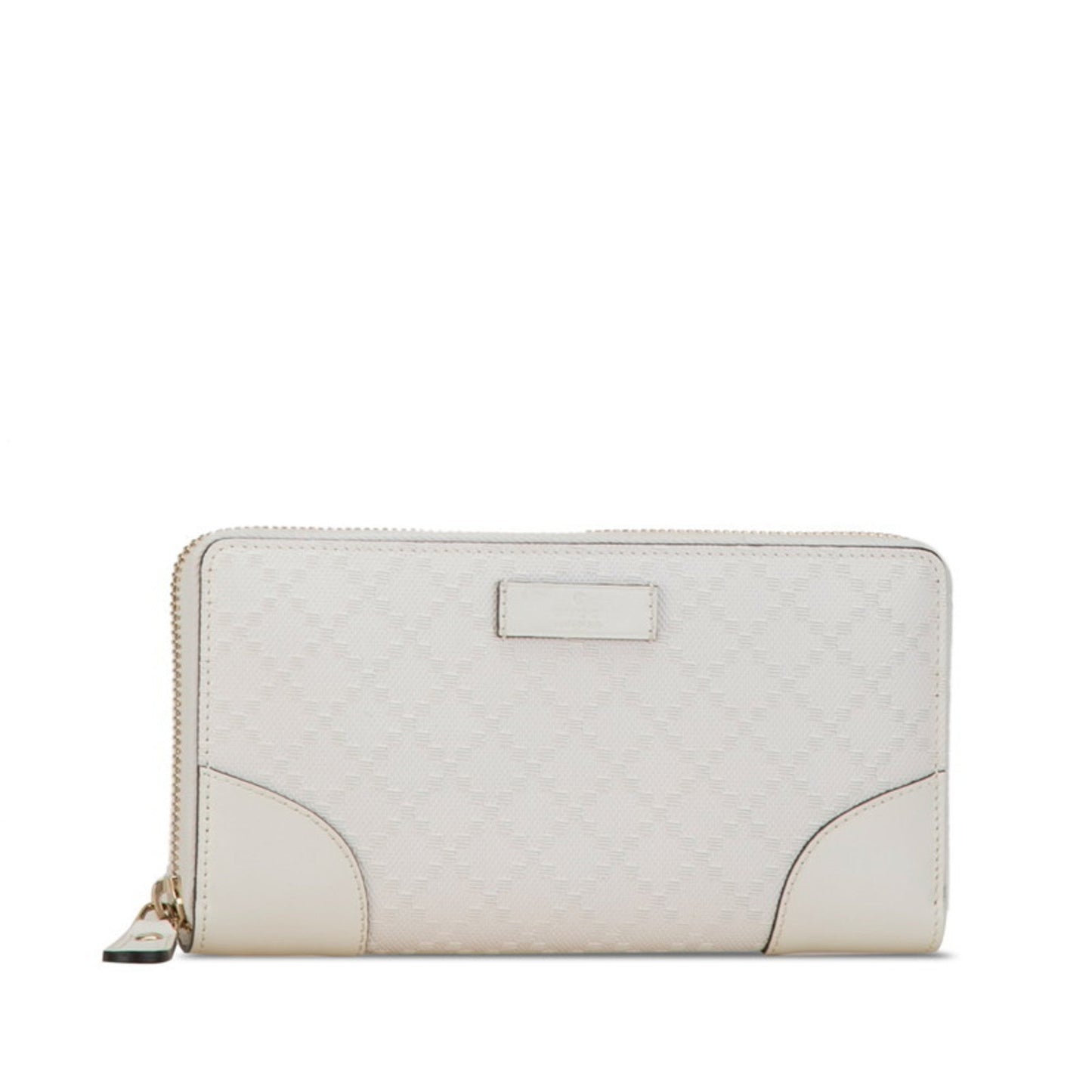 Gucci White Pvc Leather Long Wallet (Bi-Fold)
