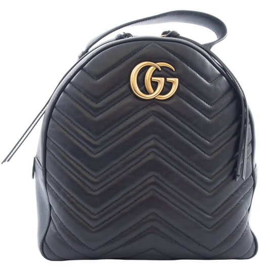 Gucci Black Leather Backpack