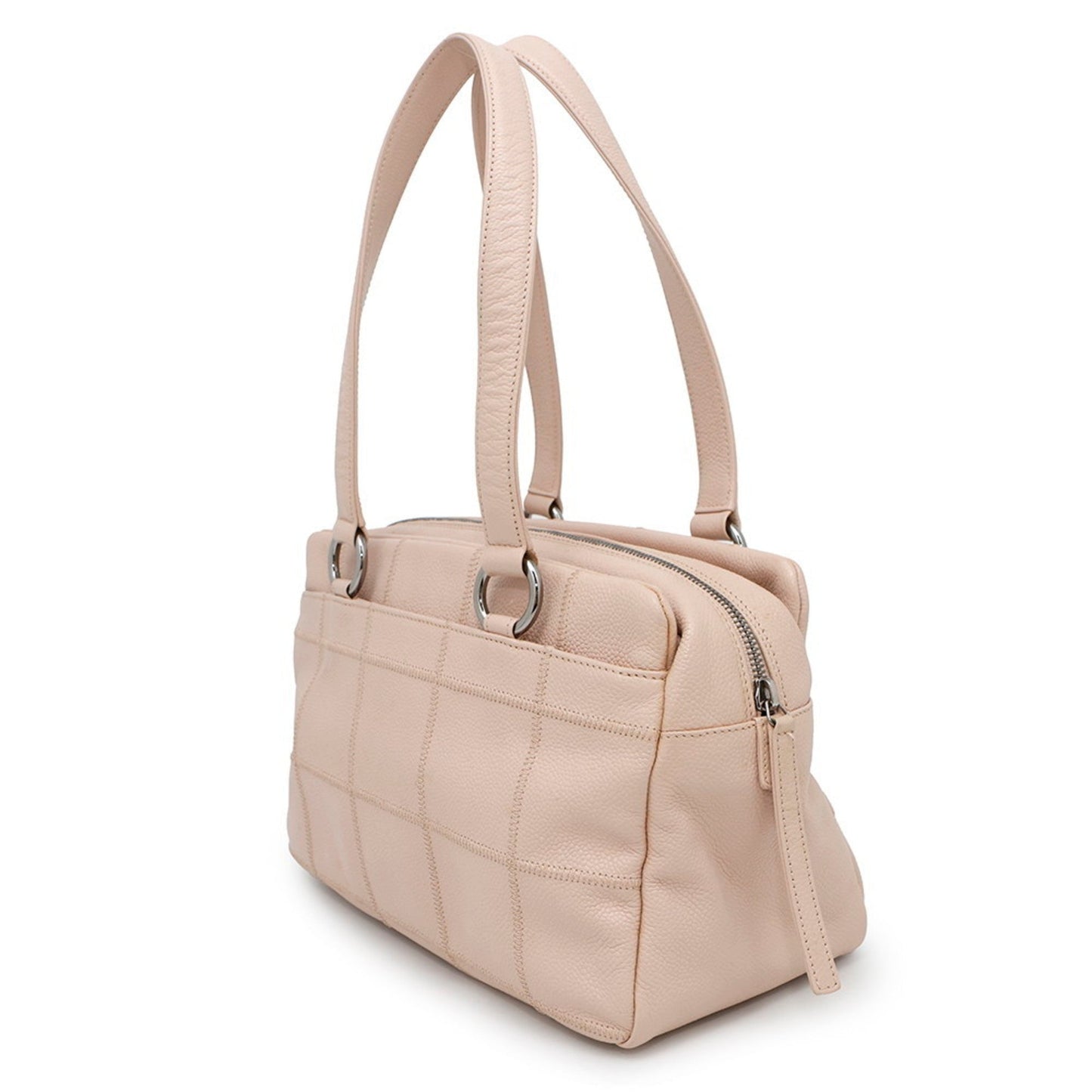 Chanel Chocolate Bar Pink Leather Shoulder Bag Tote Bag