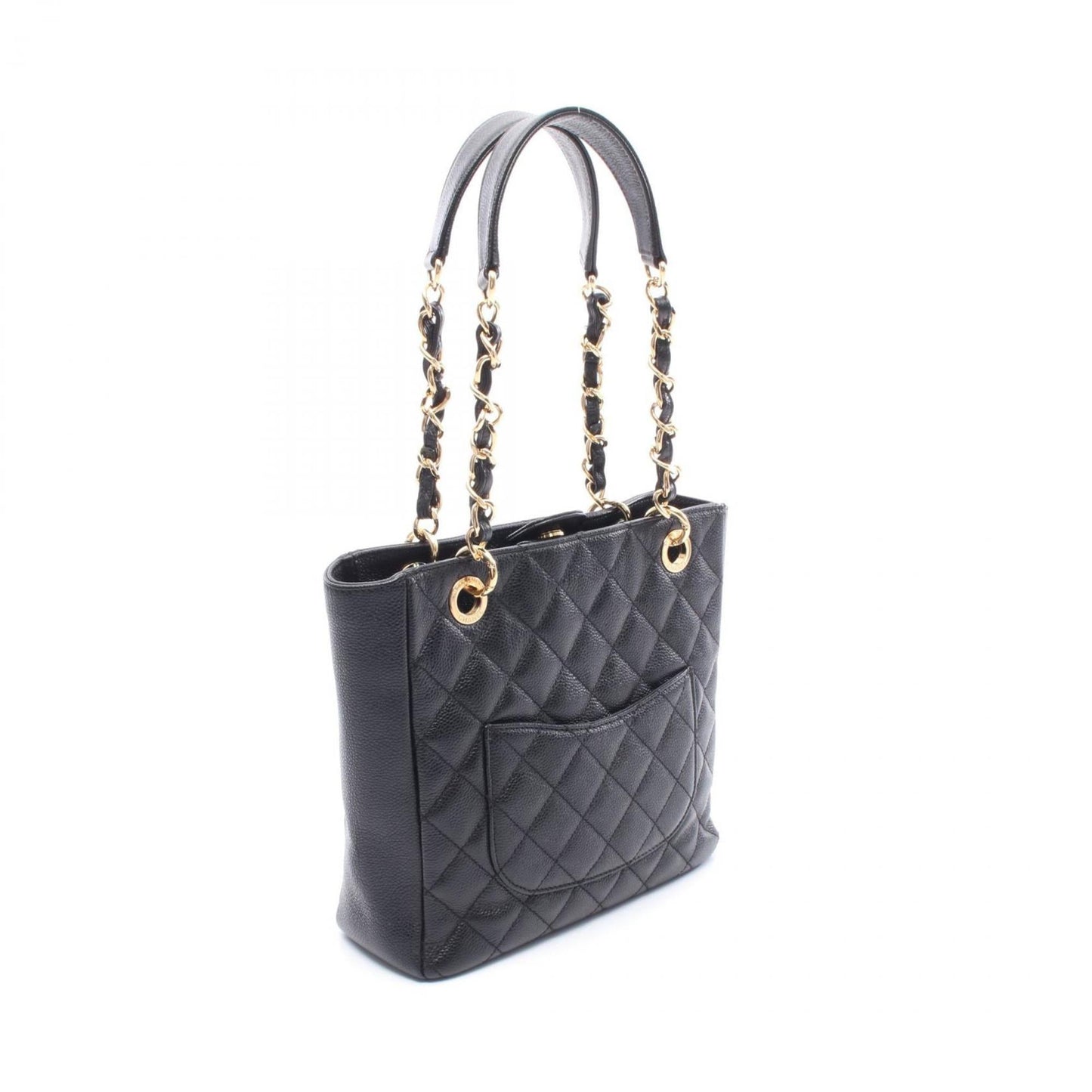 Chanel Black Leather Tote Bag