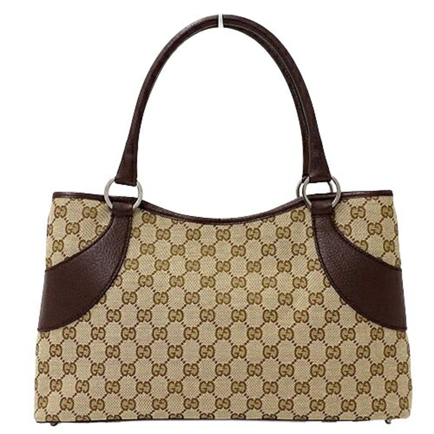 Gucci Beige Brown Gg Canvas Tote Bag