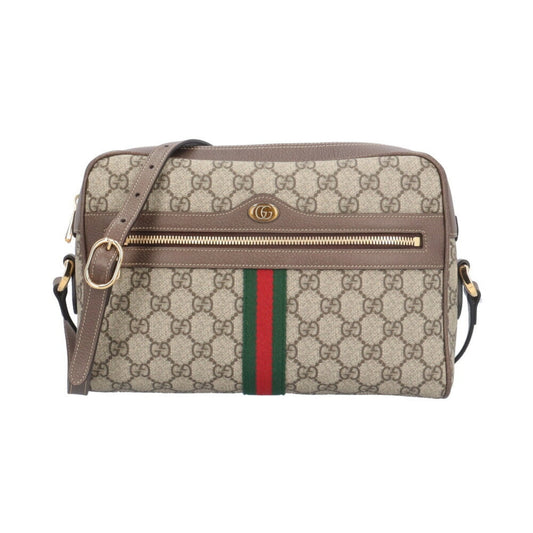 Gucci Beige Brown Gg Supreme Shoulder Bag