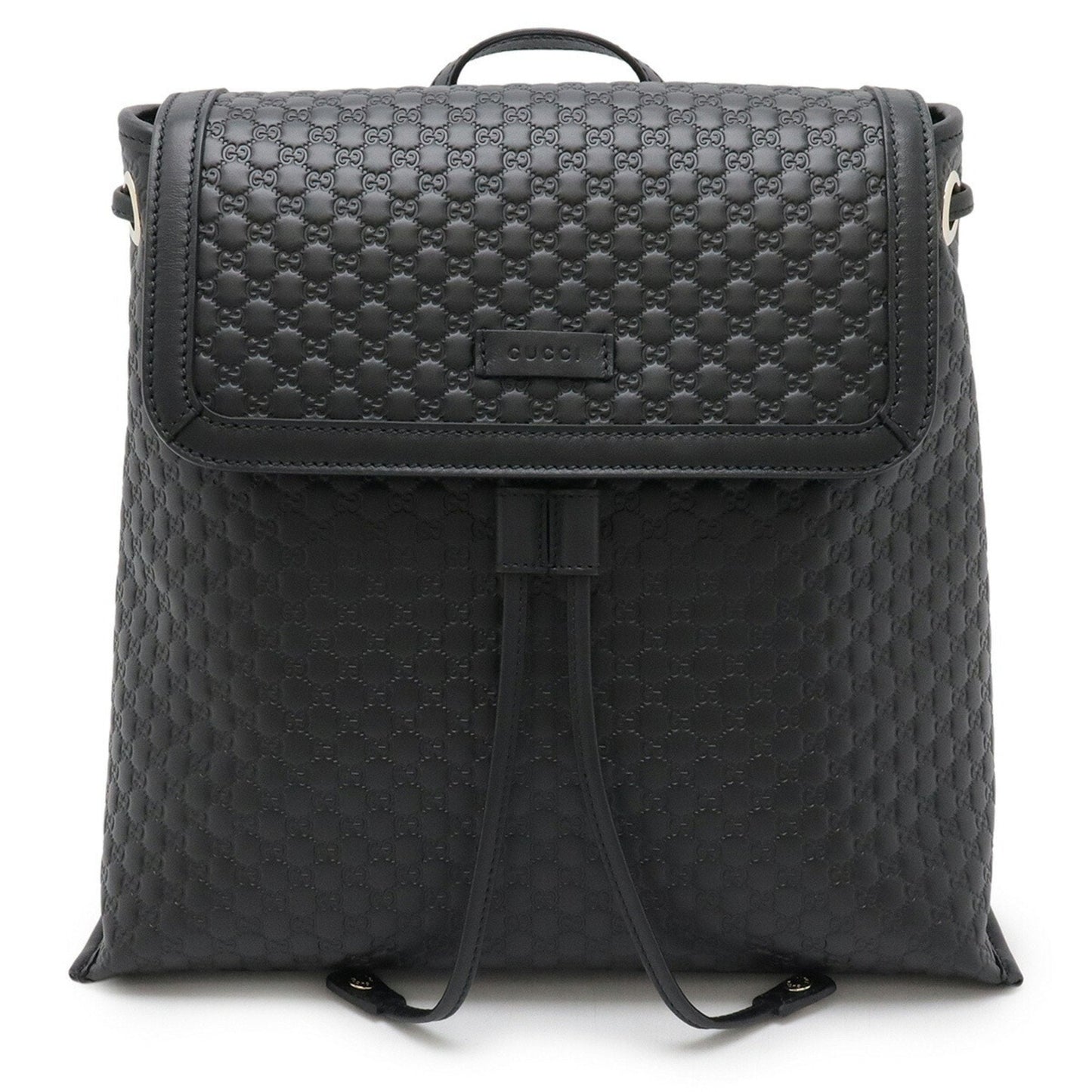 Gucci Black Leather Backpack