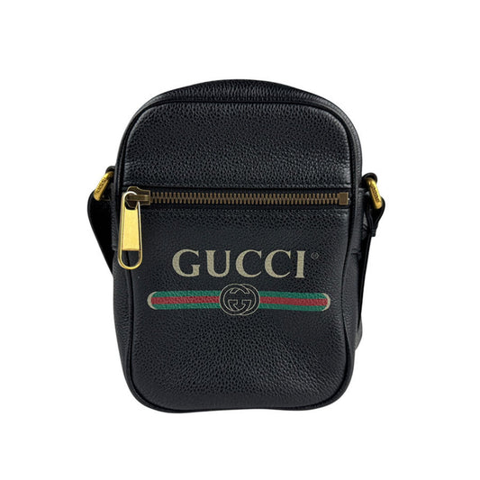 Gucci Black Leather Shoulder Bag