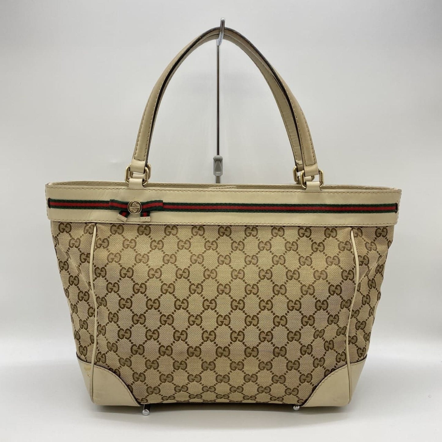 Gucci Gg Canvas Beige Gg Canvas Handbag Tote Bag