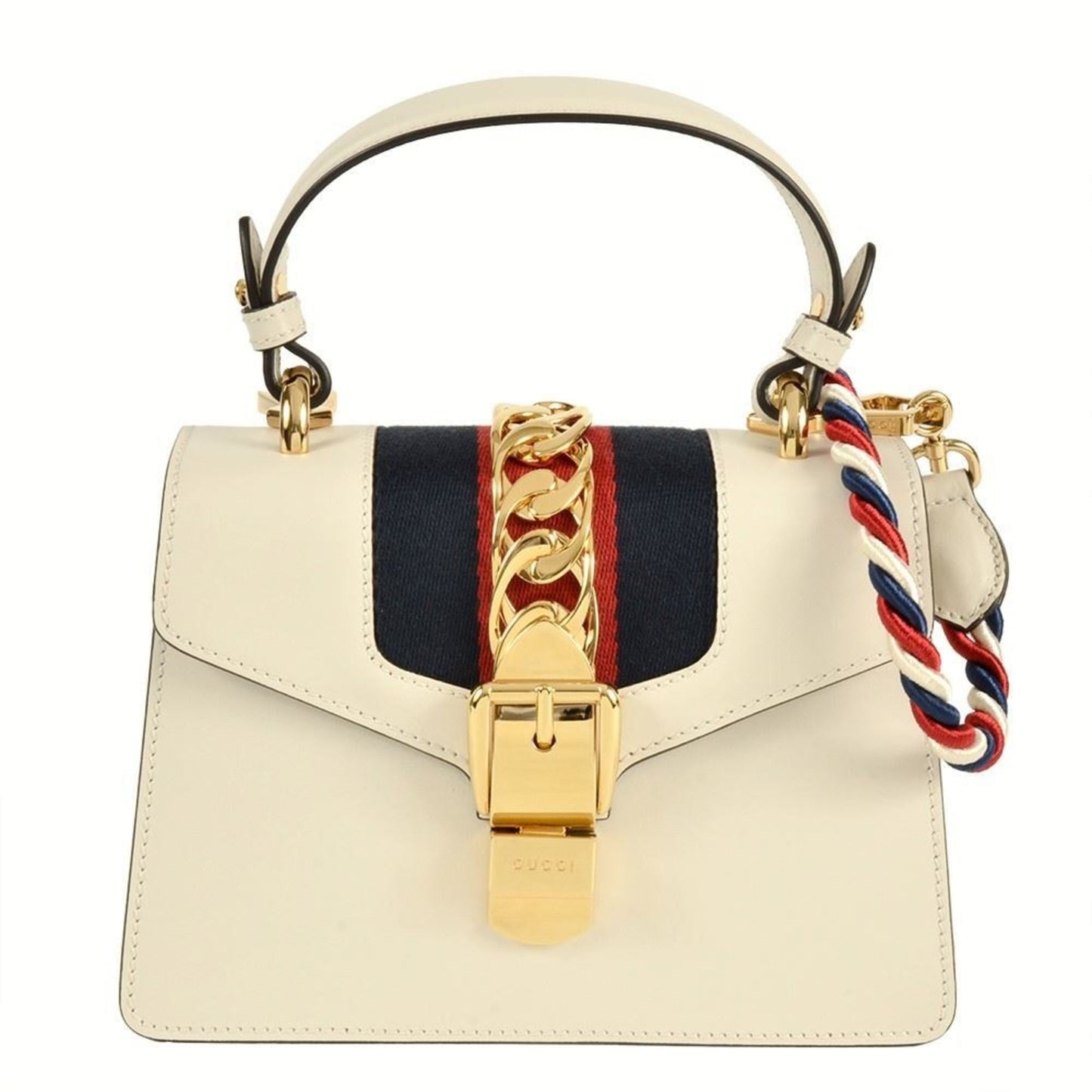 Gucci White Leather Handbag