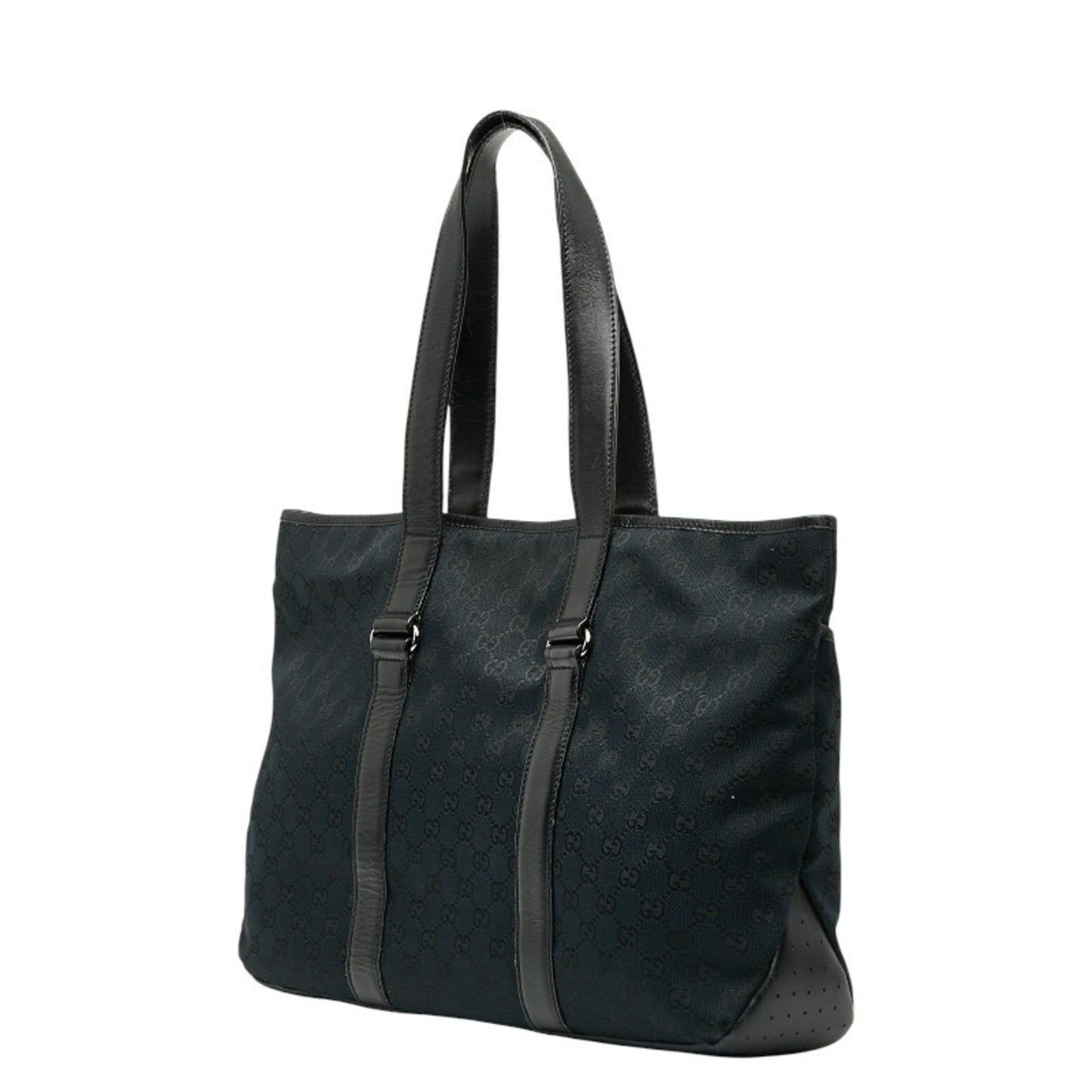 Gucci Gg Canvas Navy Black Gg Canvas Tote Bag