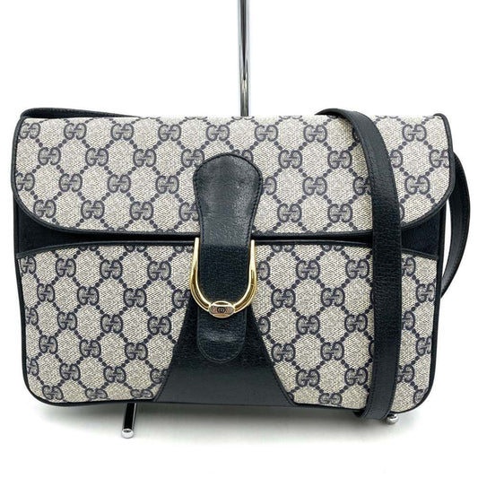 Gucci Navy Gg Supreme Shoulder Bag
