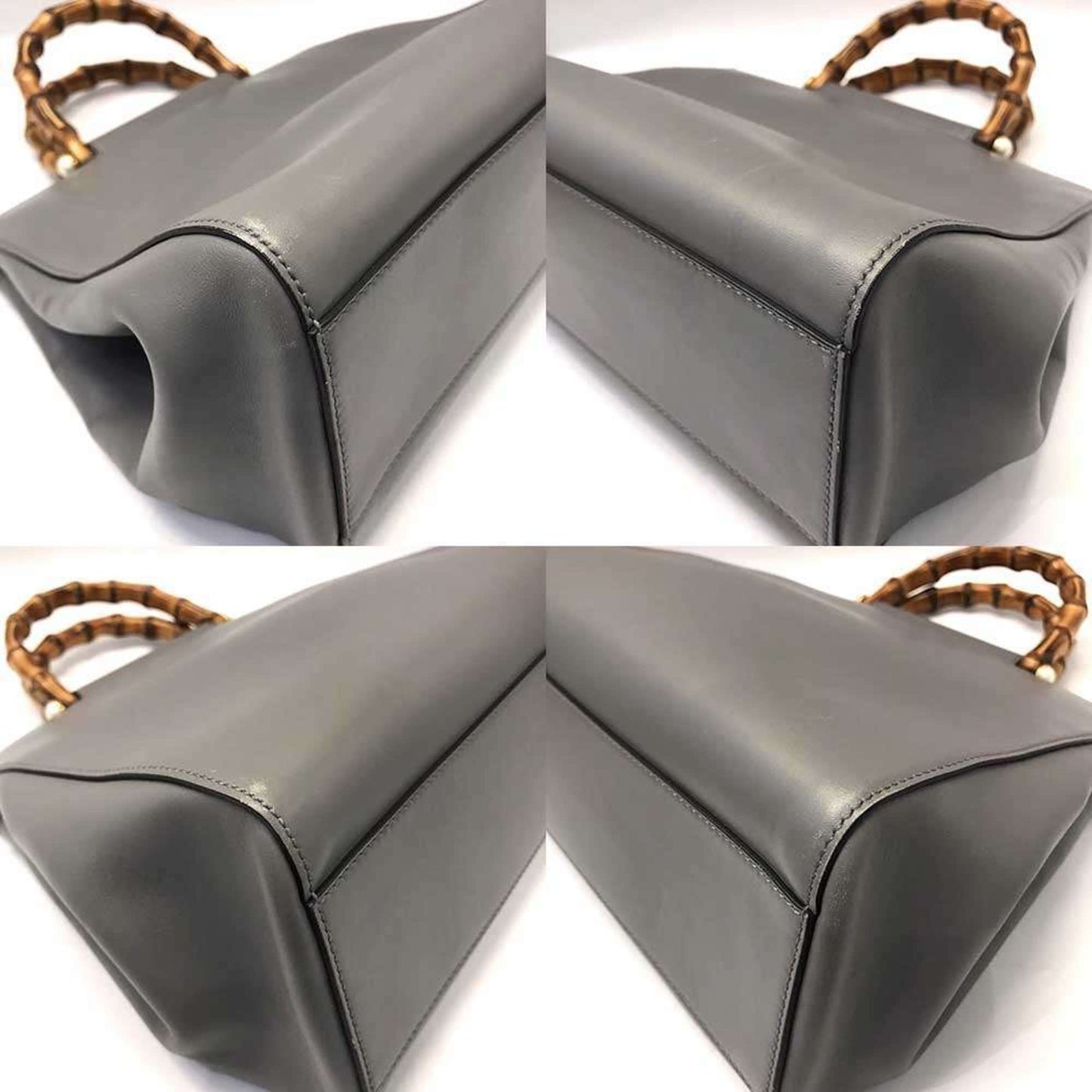 Gucci Gray Leather Handbag