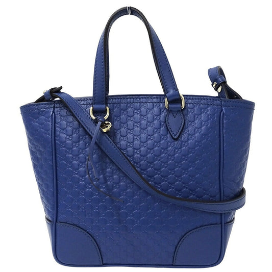 Gucci Blue Leather Handbag Shoulder Bag