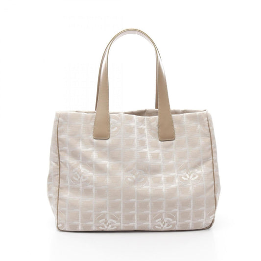 Chanel New Travel Line Pink Leather Nylon Canvas Tote Bag