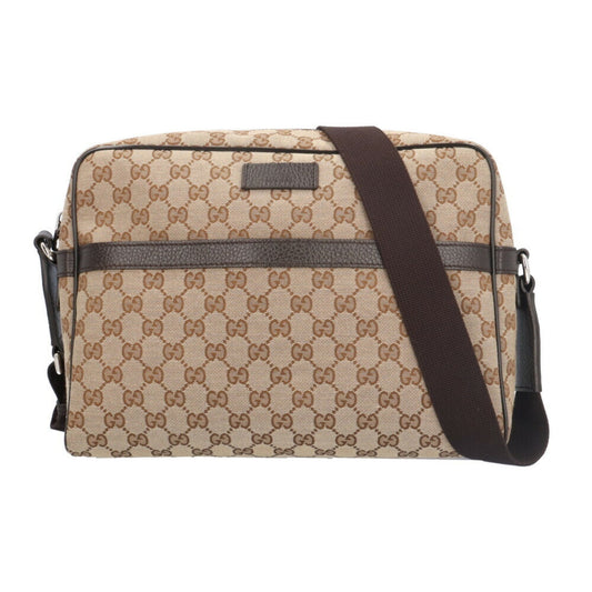 Gucci Gg Canvas Beige Brown Gg Canvas Shoulder Bag