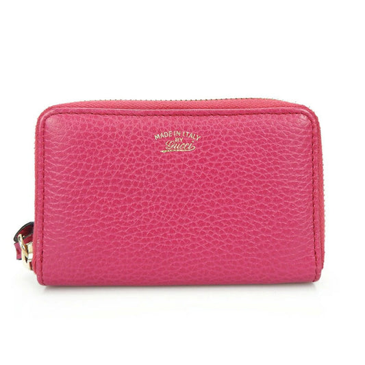Gucci Pink Leather Coin Purse/Coin Case